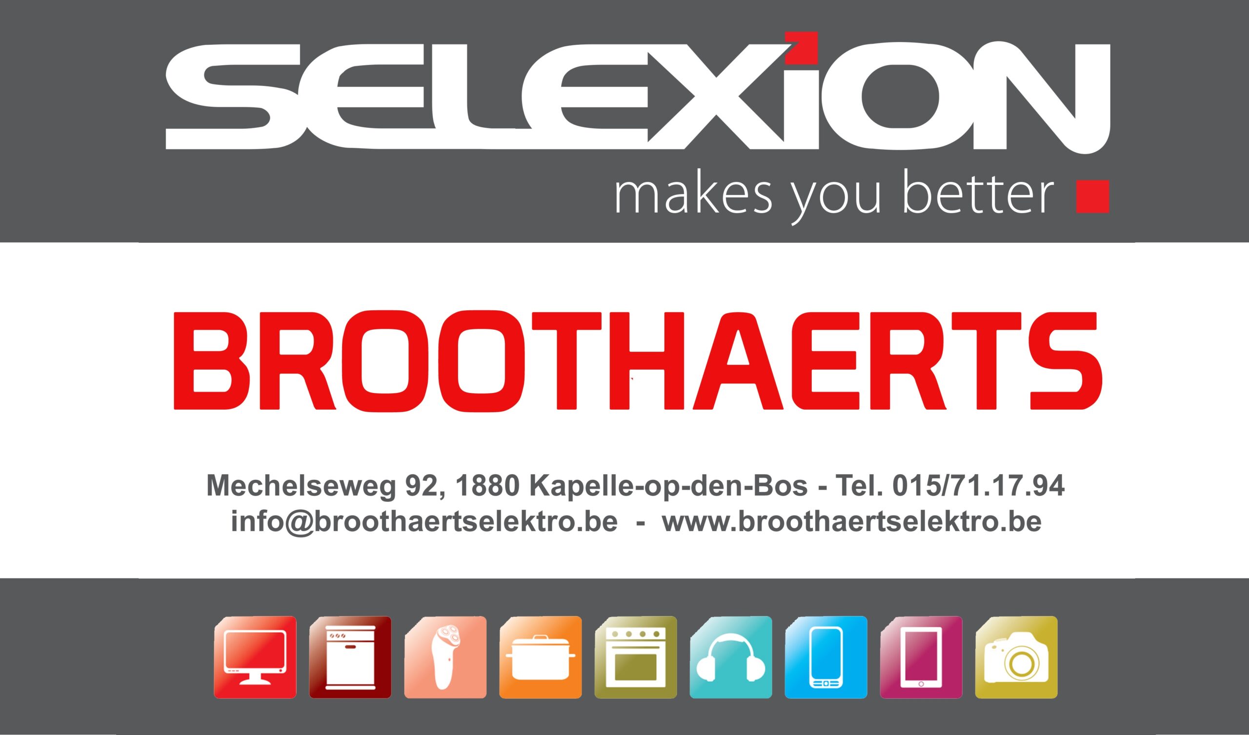 broothaerts elektro logo new selexion en pictos zonder elektro